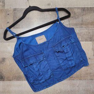 Pull & bear blue crop top